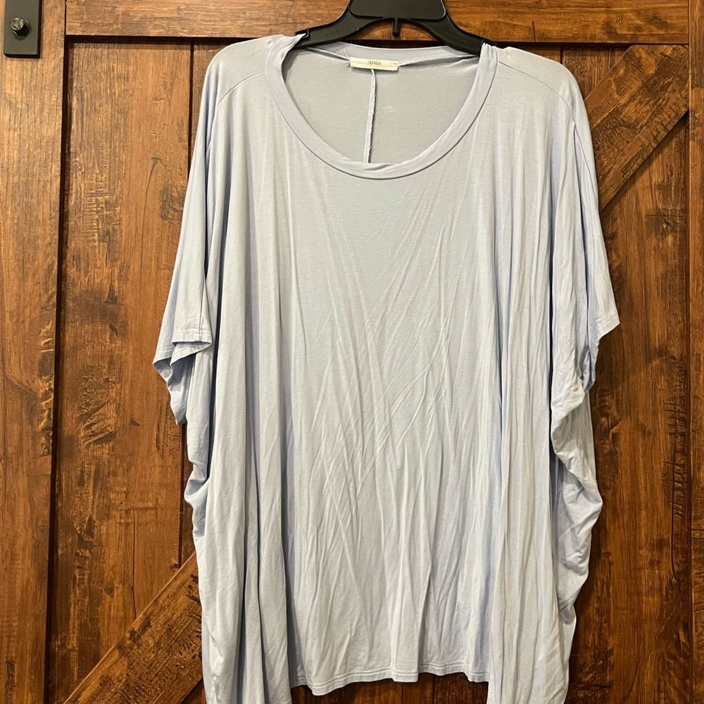 TALULAH Sky Blue Relaxed Short Sleeve Top